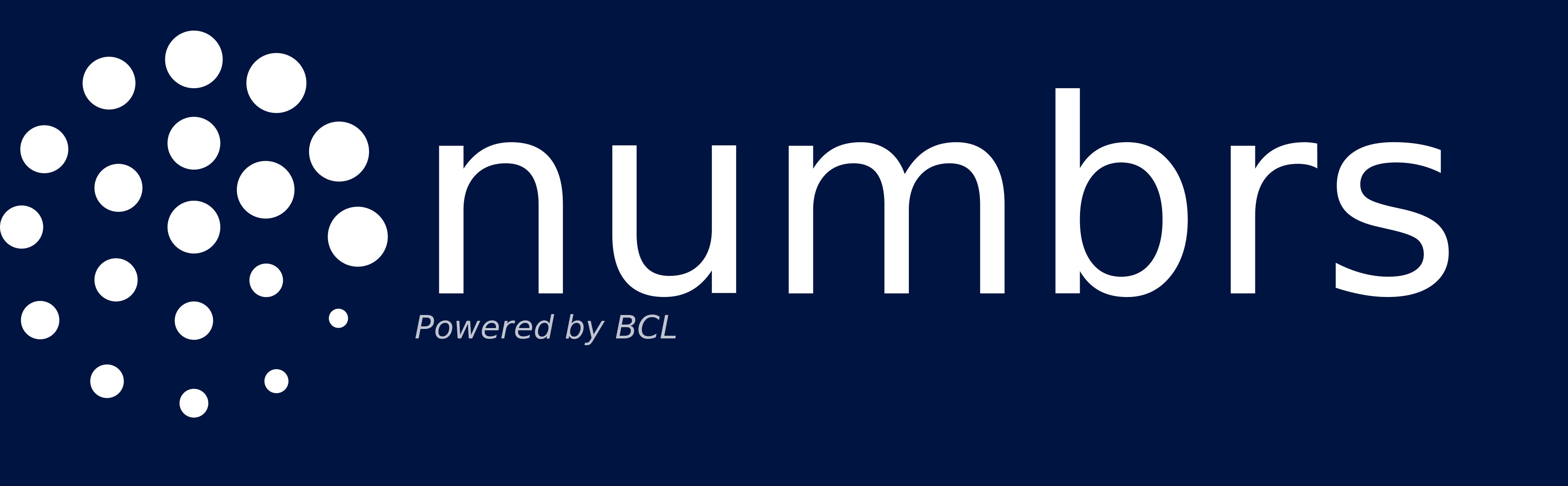 numbrs · Powered by BCL